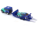 Toyota FJ40 & Nissan Skyline R34 with trailer 1:64 Time Micro diecast scale model collectible