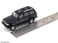 Toyota LC80 Land Cruiser black 1:64 Kengfai diecast scale model car miniature