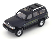 Toyota LC80 Land Cruiser black 1:64 Kengfai diecast scale model car miniature