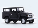 Toyota Land Cruiser FJ40 Black White 1:64 Hobby Fans diecast scale model car miniature