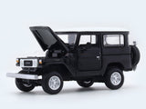 Toyota Land Cruiser FJ40 Black White 1:64 Hobby Fans diecast scale model car miniature