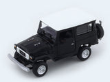 Toyota Land Cruiser FJ40 Black White 1:64 Hobby Fans diecast scale model car miniature