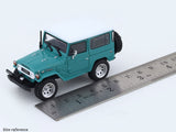 Toyota Land Cruiser FJ40 green with figure 1:64 TimeMicro diecast scale car collectible