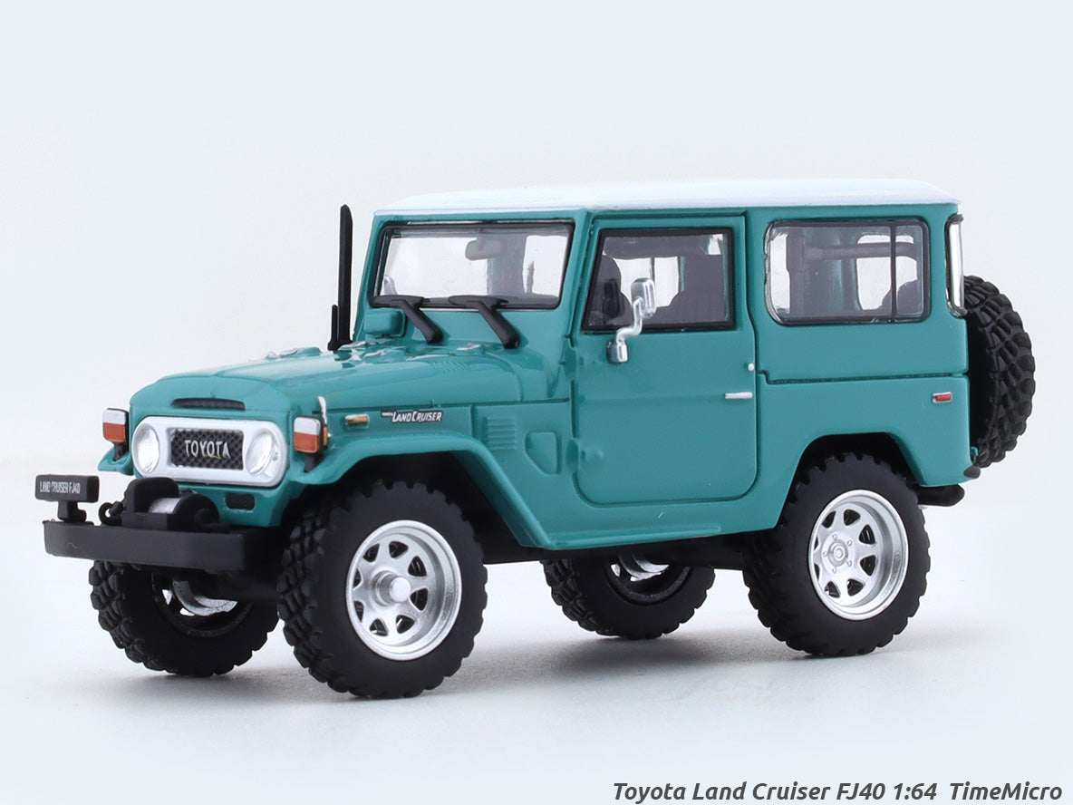 Toyota Land Cruiser FJ40 green 1:64 TimeMicro diecast scale car collectible  | Scale Arts India