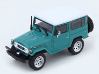 Toyota Land Cruiser FJ40 green with figure 1:64 TimeMicro diecast scale car collectible