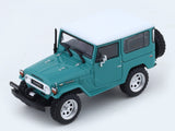 Toyota Land Cruiser FJ40 green with figure 1:64 TimeMicro diecast scale car collectible