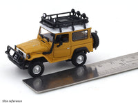 Toyota Land Cruiser FJ40 yellow with roofrack 1:64 Hobby Fans diecast scale model car