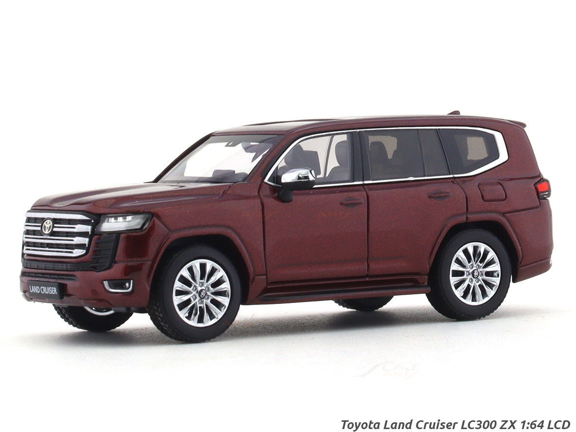 Toyota Land Cruiser LC300 ZX red 1:64 LCD Models diecast scale