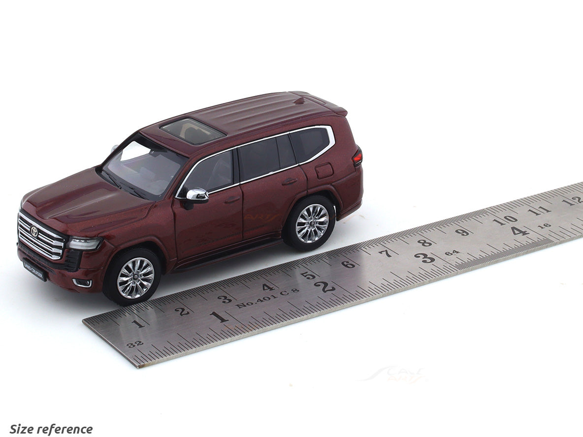 Toyota Land Cruiser LC300 ZX red 1:64 LCD Models diecast scale