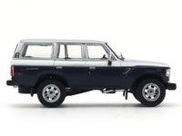Toyota Land Cruiser LC60 blue silver 1:64 GCD diecast scale model miniature car