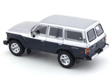 Toyota Land Cruiser LC60 blue silver 1:64 GCD diecast scale model miniature car
