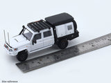 Toyota Land Cruiser LC79 Double Cab Pickup white 1:64 Autobots Model diecast scale model car