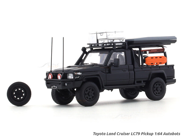 Toyota Land Cruiser LC79 Pickup black 1:64 Autobots Model diecast scale model car