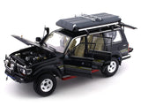 Toyota Land Cruiser LC80 black 1:18 Kengfai diecast Scale Model car