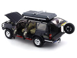 Toyota Land Cruiser LC80 black 1:18 Kengfai diecast Scale Model car