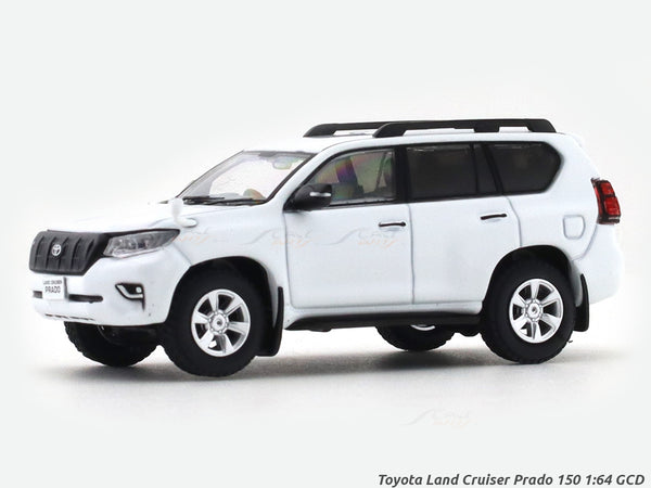 Toyota Land Cruiser Prado 150 white 1:64 GCD diecast scale model car miniature car collectible