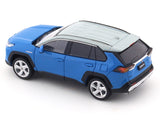 Toyota RAV4 blue 1:64 LCD Model diecast scale model car collectible