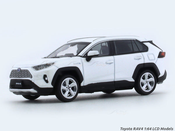 Toyota RAV4 white 1:64 LCD Model diecast scale model car collectible