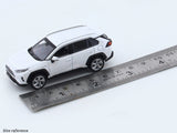 Toyota RAV4 white 1:64 LCD Model diecast scale model car collectible