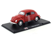 Volkswagen Beetle red 1:24 Maisto licensed diecast Scale Model car