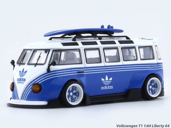 Volkswagen T1 Adidas 1:64 Liberty 64 diecast scale model miniature bus