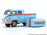 Volkswagen T1 pickup Gulf blue 1:64 Mini Dream diecast scale model