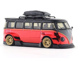 Volkswagen T1 red black 1:64 Model Collect diecast scale model car miniature