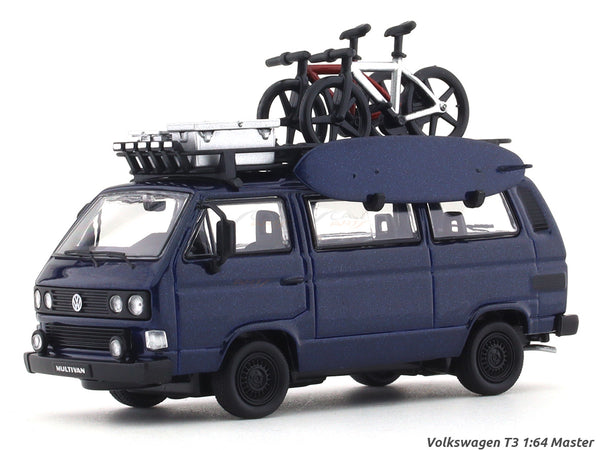 Volkswagen T3 blue 1:64 Master diecast scale model car miniature