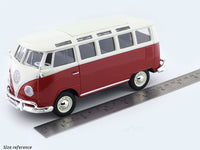 Volkswagen Van Samba red 1:25 Maisto Bburago licensed diecast Scale Model Van