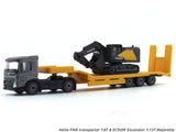 Volvo FMX transporter 1:87 & EC950F Excavator 1:137 Majorette scale model truck