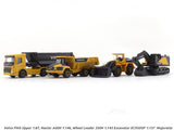 Volvo Set of 4 construction vehicles Majorette scale model