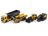 Volvo Set of 4 construction vehicles Majorette scale model