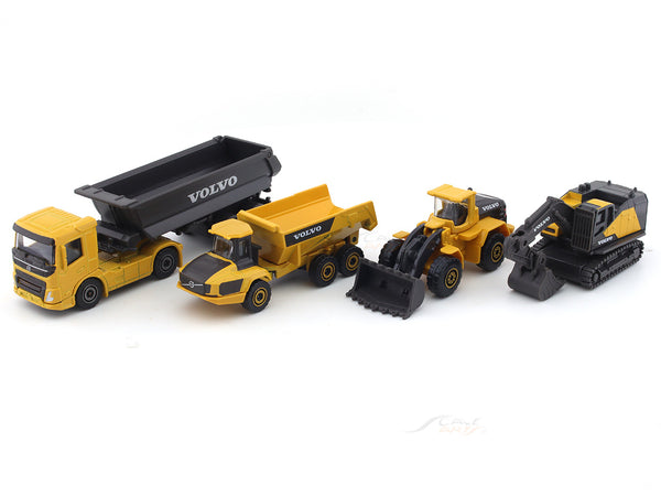 Volvo Truck FMX Skip Yellow color Construction series Majorette Scale 1:87