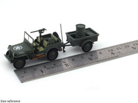 Willy’s Jeep MB G503 with trailer 1:64 Time Micro diecast scale model collectible