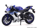 Yamaha YZF R1 Matte Blue 1:12 MSZ licensed diecast scale model bike collectible