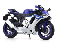 Yamaha YZF R1 Matte Blue 1:12 MSZ licensed diecast scale model bike collectible