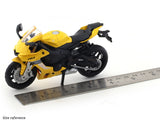 Yamaha YZF-R1 yellow 1:18 MSZ licensed diecast scale model bike collectible