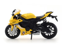 Yamaha YZF-R1 yellow 1:18 MSZ licensed diecast scale model bike collectible