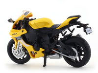 Yamaha YZF-R1 yellow 1:18 MSZ licensed diecast scale model bike collectible