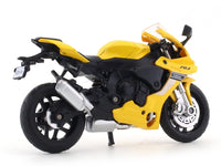 Yamaha YZF-R1 yellow 1:18 MSZ licensed diecast scale model bike collectible