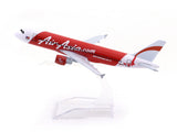 Airbus A320 AirAsia 1:400 Diecast Airplane Scale Model | Collectible Aviation Replica
