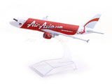 Airbus A320 AirAsia 1:400 Diecast Airplane Scale Model | Collectible Aviation Replica