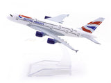Airbus A380 British Airways 1:400 Diecast Airplane Scale Model | Collectible Aviation Replica