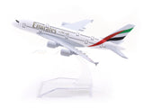 Airbus A380 Emirates 1:400 Diecast Airplane Scale Model | Collectible Aviation Replica