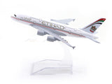 Airbus A380 Etihad 1:400 Diecast Airplane Scale Model | Collectible Aviation Replica