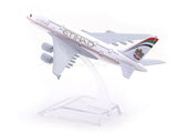 Airbus A380 Etihad 1:400 Diecast Airplane Scale Model | Collectible Aviation Replica