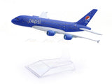 Airbus A380 Pepsi Special Livery 1:400 Diecast Airplane Scale Model | Collectible Aviation Replica
