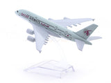 Airbus A380 Qatar Airways 1:400 Diecast Airplane Scale Model | Collectible Aviation Replica
