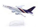 Airbus A380 Thailand Airlines 1:400 Diecast Airplane Scale Model | Collectible Aviation Replica
