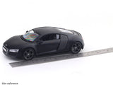 Audi R8 Matte black 1:24 Maisto with Acrylic Case Licensed Diecast Scale Model Car Collectible